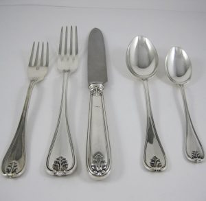 Set of Sterling Flatware by Buccellati in the Laura Pattern sold by fine estate