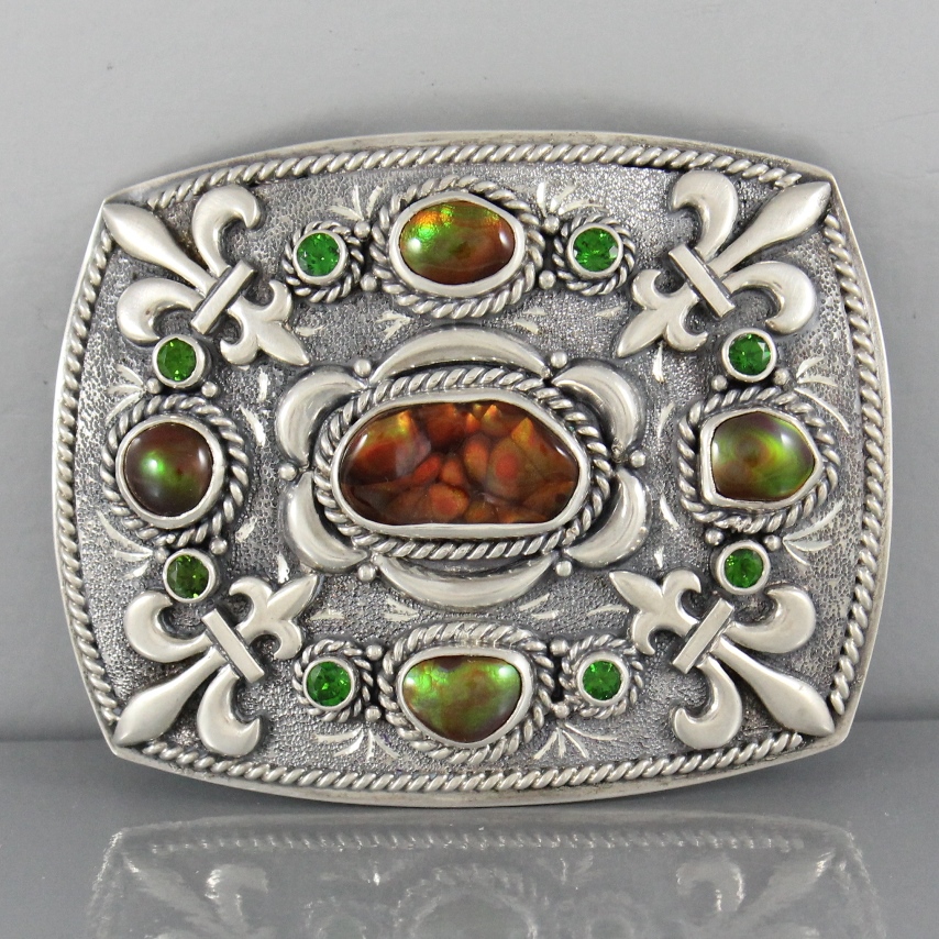 Sold: Mona Van Riper Fire Agate and Chrome Diopside  $1,200