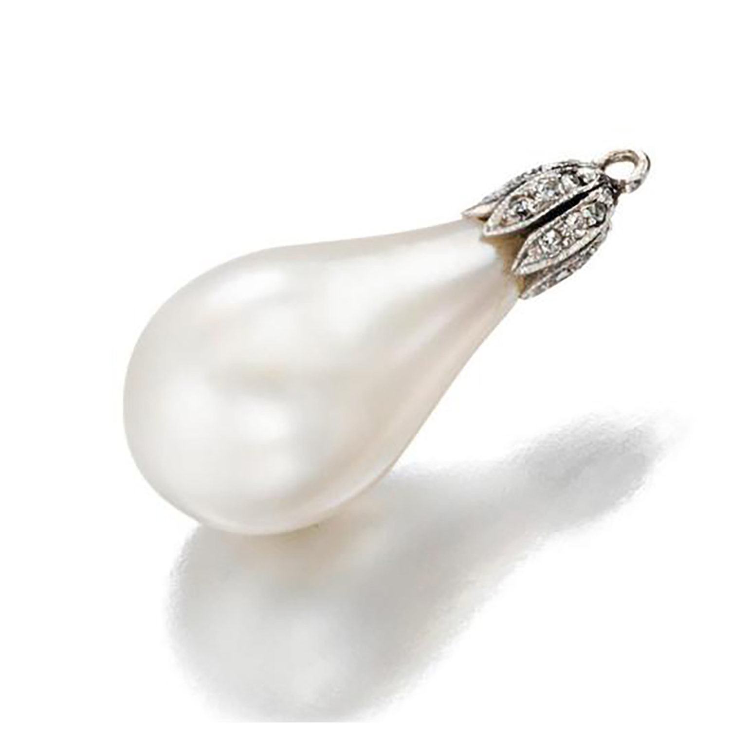 Pearl Natural Pearl 14.1mm x 23mm SPrice Realized: $1.45 Mmillion Brokered to Bonhams by Fine Estate
