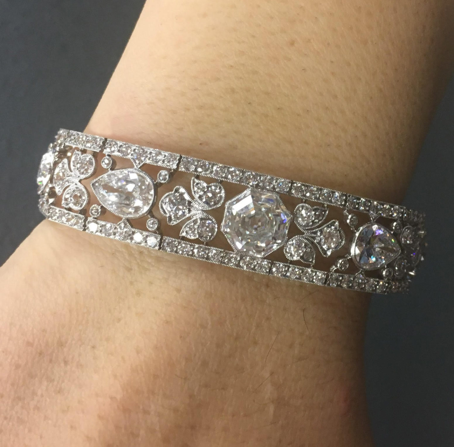 diamond bracelet Edwardian Diamond Bracelet Price Realized: $137,500 Brokered through Bonhams, by Fine Estate, Inc.
