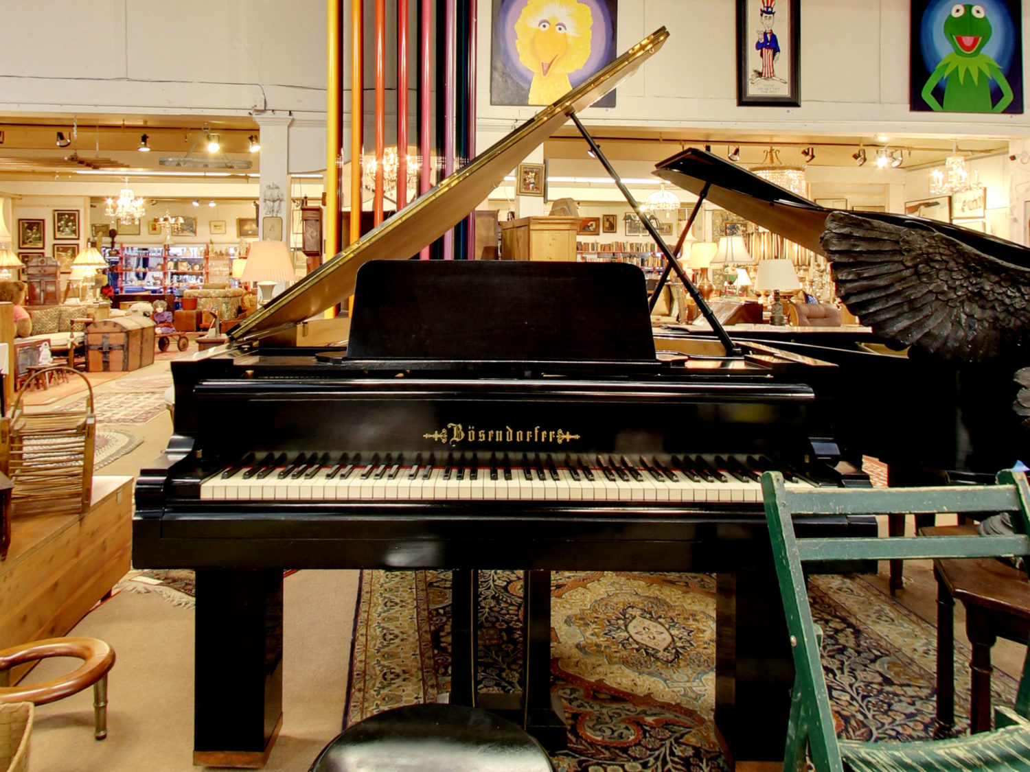 Bosendorfer Piano in Our Fine Estate, Inc. Estate Showroom