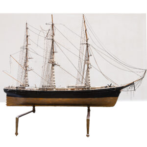 Hand built wooden and fully rigged ships models