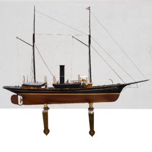 Hand built wooden and fully rigged ships models