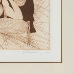 etching by Guillaume Azoulay titled “La Conversation"